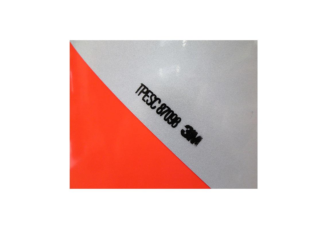 ALTERNATIVE BANDEN LINKS 50x140m KLASSE A ROT FLUO